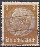 Germany 1933 Von Hindenburg 3 Pfennig Brown Scott 416